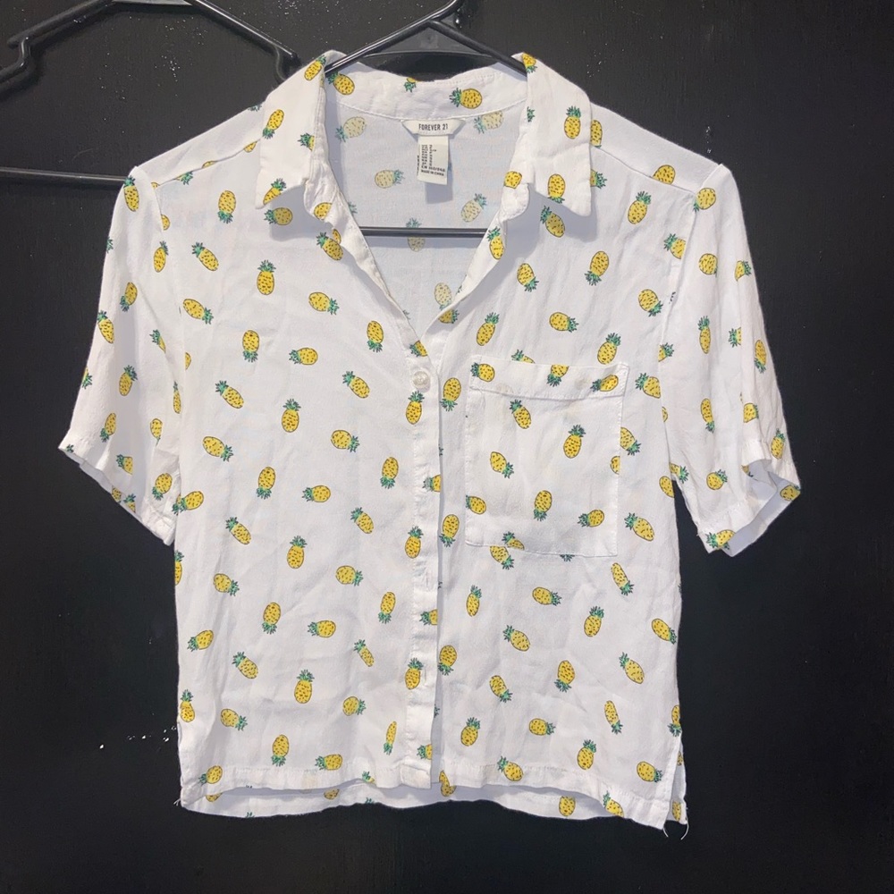 forever 21 short sleeve button down